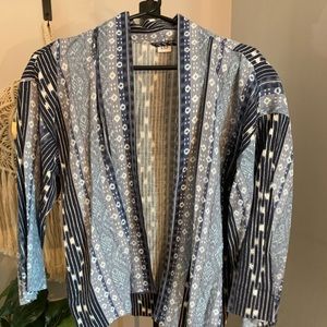 boho lightweight linen jacket / kimono